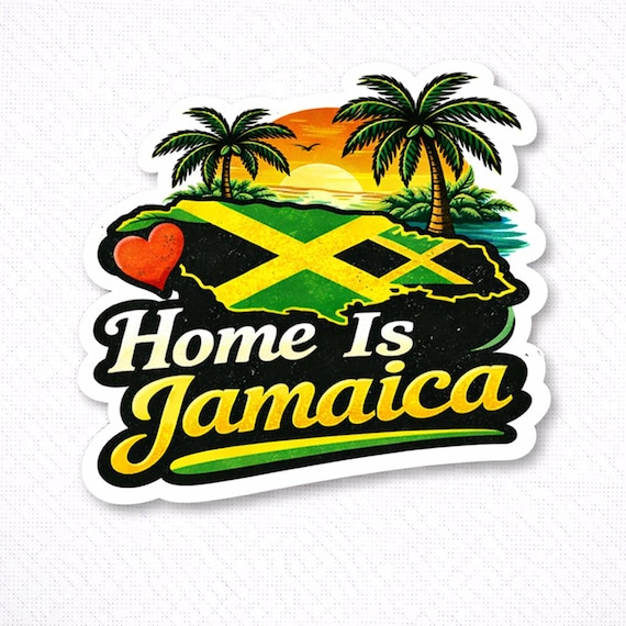 Home Is Jamaica Sticker