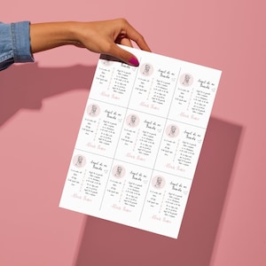 Cartes de faveur de baptême personnalisées, cartes de baptême avec ange, souvenirs de baptême, Bautizo para niños, Bautizo para niñas