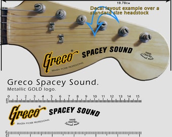 Greco  Spacey Sound - GOLD - Waterslide Decal