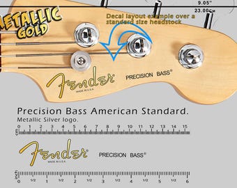 Fender Precision Bass American Standard GOLD Decal