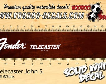 Fender Telecaster John 5 WIT - Sticker waterglijbaan
