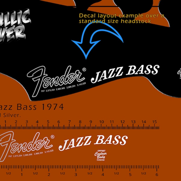 Fender Jazz Bass Decal Etsy