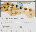 Fender Stratocaster 1961-1962 GOLD Decal product logo