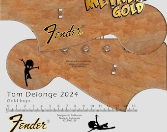 Fender Stratocaster Tom Delonge 2024 GOLD - Waterslide Decal