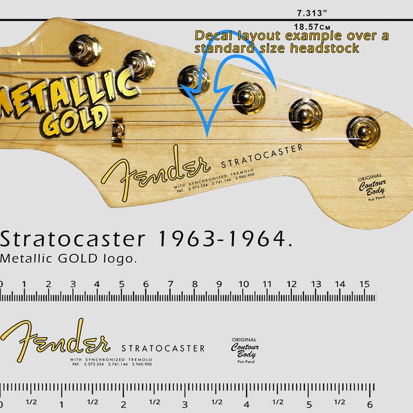 Fender Stratocaster Waterslide Decal Etsy UK
