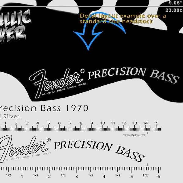 Fender Precision Bass Decal Etsy