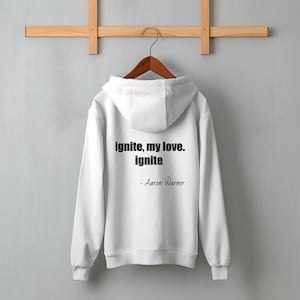 Hoodie for booklovers hoodie Shatter me series books reading hoodie for her hoodie for him