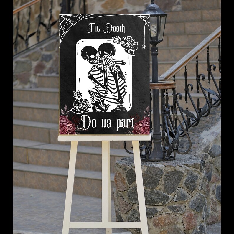 Til Death Do Us Part Poster. Printable Halloween Poster. Til - Etsy