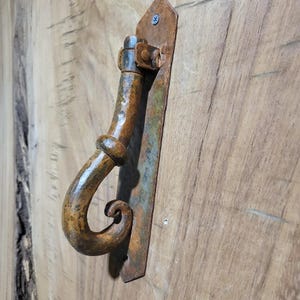Hand forged wrought iron door knocker | Colonial Iron Door Knocker