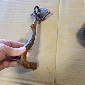 Hand forged wrought iron door knocker | Colonial Iron Door Knocker