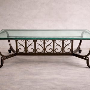 Custom wrought iron legs, forged metal table support, handmade blacksmith furniture base