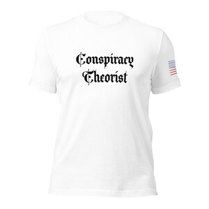Camiseta de teórico de la conspiración