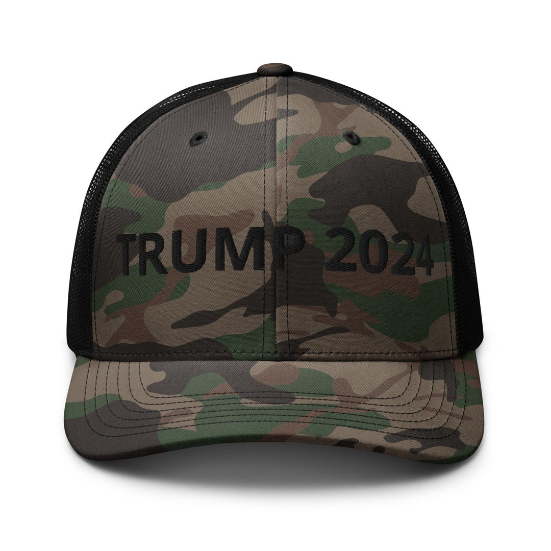 TRUMP 2024 Camouflage Trucker Hat Etsy