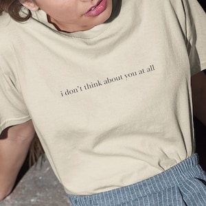 Camiseta Eu não penso em você, Mad Men, Mad Men Quotes, ideias para presentes para colegas de trabalho, ideias para presentes para chefes, presentes com menos de 30 anos, cultura pop, camisa meme