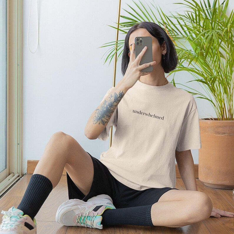 Mental Health Expression Minimalist Humor Tshirt Witty Phrase Design Self Care Fashion Statement Clean Girl Aesthetic Trendy Style Tee Premium Cotton Quality Comfortable Daily Wear Perfect Gift Idea Modern Wardrobe Essential Versatile