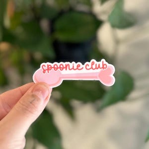 Spoonie Club Sticker: Heart-Tipped Spoon, Chronic Illness Awareness