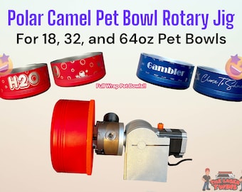 Quick Swap Tool for Engraving Pet Bowls | Ideal for 18, 32, and 64oz Bowls | Full Wrap Dog Bowls | Polar Camel and Other Same Size Bowls