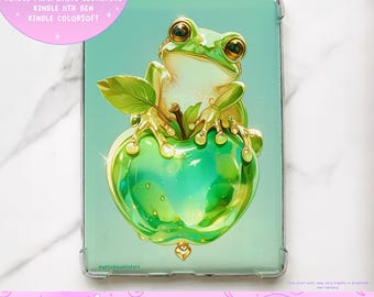 Frog Kindle Paperwhite Insert: Holographic Cardstock, Bookish Gift | Mysticbluustickers™