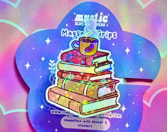 Coffee Books MagSafe Kindle Grip: Bookish Ereader Phone Grip | Mysticbluustickers™
