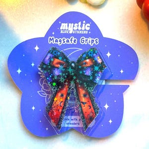 Gothic Bow MagSafe Handygriff: Gruseliges Halloween E-Reader Accessoire