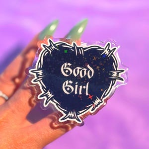 Good Girl MagSafe Kindle Grip: Holographic Bookish Phone Grip