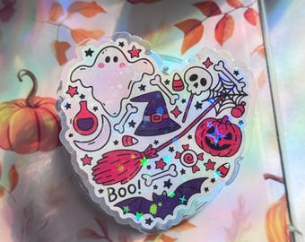 Halloween Ghost MagSafe Kindle Grip Spooky E-Reader & Phone Accessory