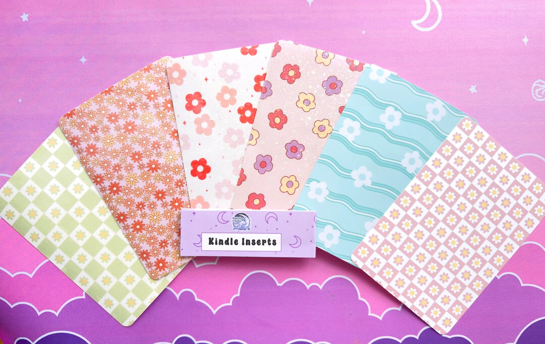 Kindle Inserts for Clear Case, Retro Kindle Accessories Sleeve, E ...