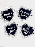 Smut Phrases Acrylic Flat Back – DIY Accessory for Badge Reels & Phone Grips