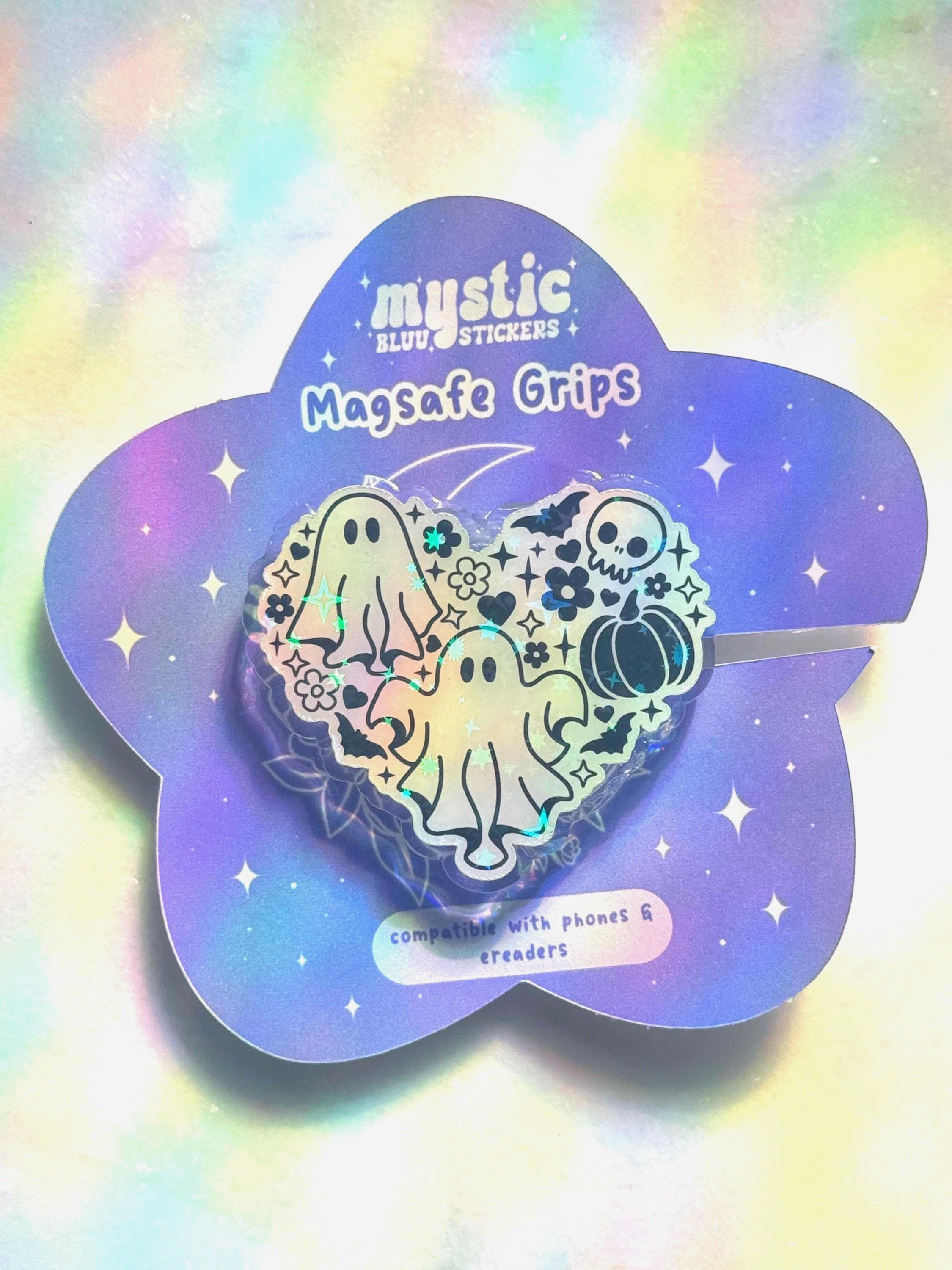 Popsockets Popgrip Vintage Witchy Magical Crystals Roxos | Frete