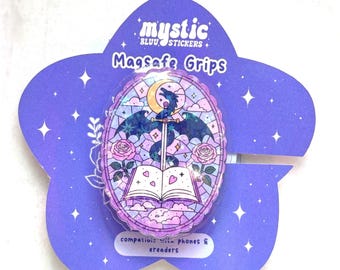 Impugnatura Kindle Drago Fantasy: Impugnatura MagSafe per telefono a tema libri / Adesivi Mysticbluustickers™