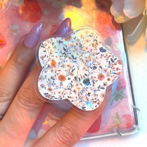 Floral Magsafe Kindle Grip, Phone Grips, Cozy Bookish Accessory, Bookworm Gift, Vintage Aesthetic Ereader Accessories