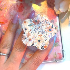 Floral Fall Magsafe Kindle Grip, Phone Grips, Cozy Bookish Accessory, Bookworm Gift, Vintage Aesthetic Ereader Accessories