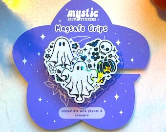 Ghost MagSafe Phone Grip Spooky Kindle & Kobo Accessory | MysticBluuStickers™