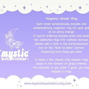 Holographic Rainbow Heart Grip, MagSafe Ereader Accessory, Gemstone Sparkle Stand immagine 16