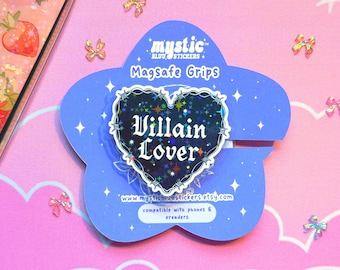 Soporte MagSafe para teléfono / Soporte Kindle / Soporte magnético para iPhone / Villain Lover Gothic Holographic