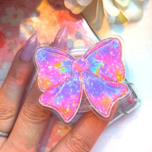 Rainbow Bow Magsafe Kindle Grip, Phone Grips, Smut Bookish Accessory, Bookish Accessory, Bookworm Gift, Dark Romance