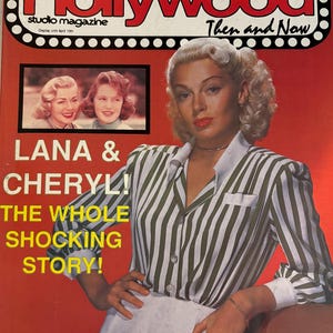 Vintage New April 1988 Hollywood Studio Magazine - Lana Turner on Cover