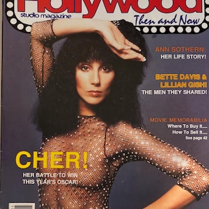 Vintage New May 1988 Hollywood Studio Magazine - Cher on Cover