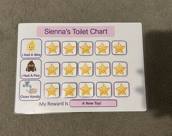 Personalised Toilet Training Reward Chart, Home, School, Childminder Etc, SENCO, EYFS