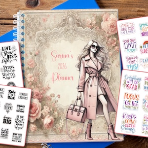 2026 weekly planner, fashion planner, personalized planner 2026, 2026 calendar, teen planner 2026, 2026 spiral planner 2026 spiral