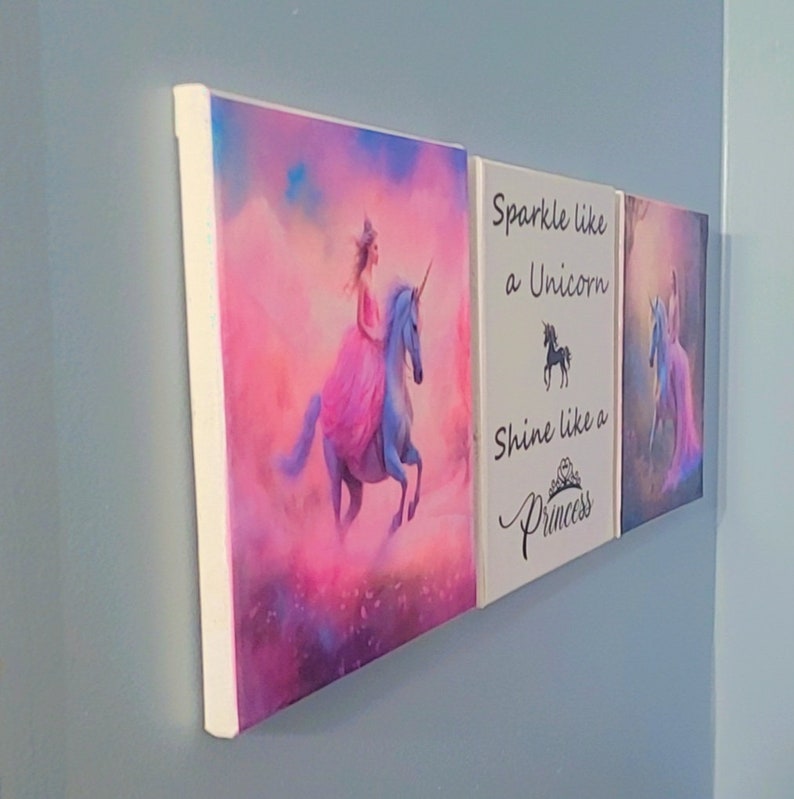 Pink Princess Canvas Pink Princess Wall Art Pink Princess Wall Decor