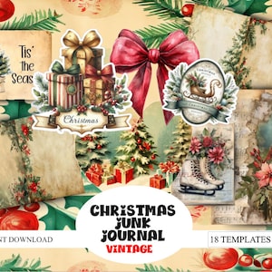 Kit de journal indésirable de Noël, journal de prière, kit de journal indésirable Faith, kit de journal indésirable chrétien, kit de journal indésirable Jésus, chutes de Noël