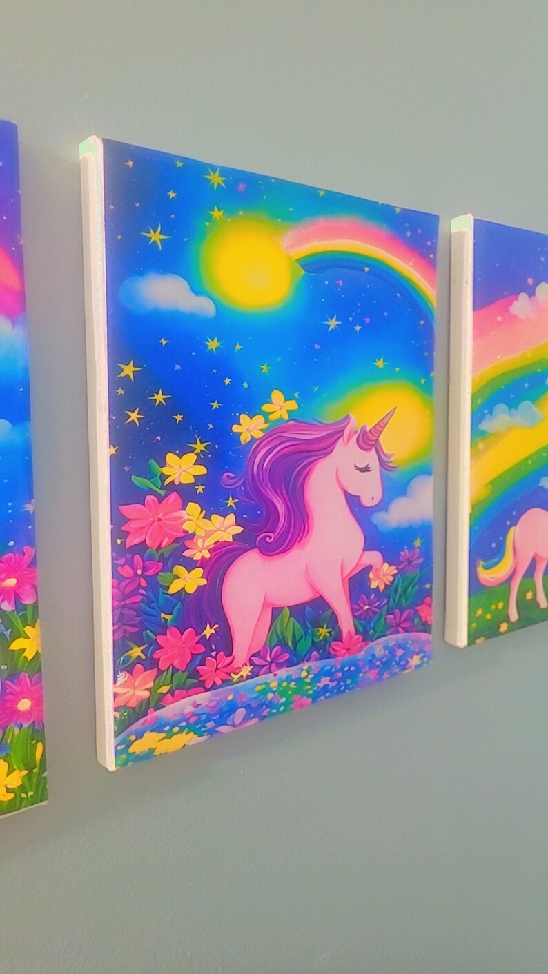 Colorful Unicorn Wall Art Colorful Unicorn Wall Decor Colorful Unicorn