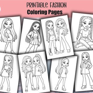 Fashion coloring book, fashion coloring pages, adult coloring book, adult coloring pages, girls coloring pages