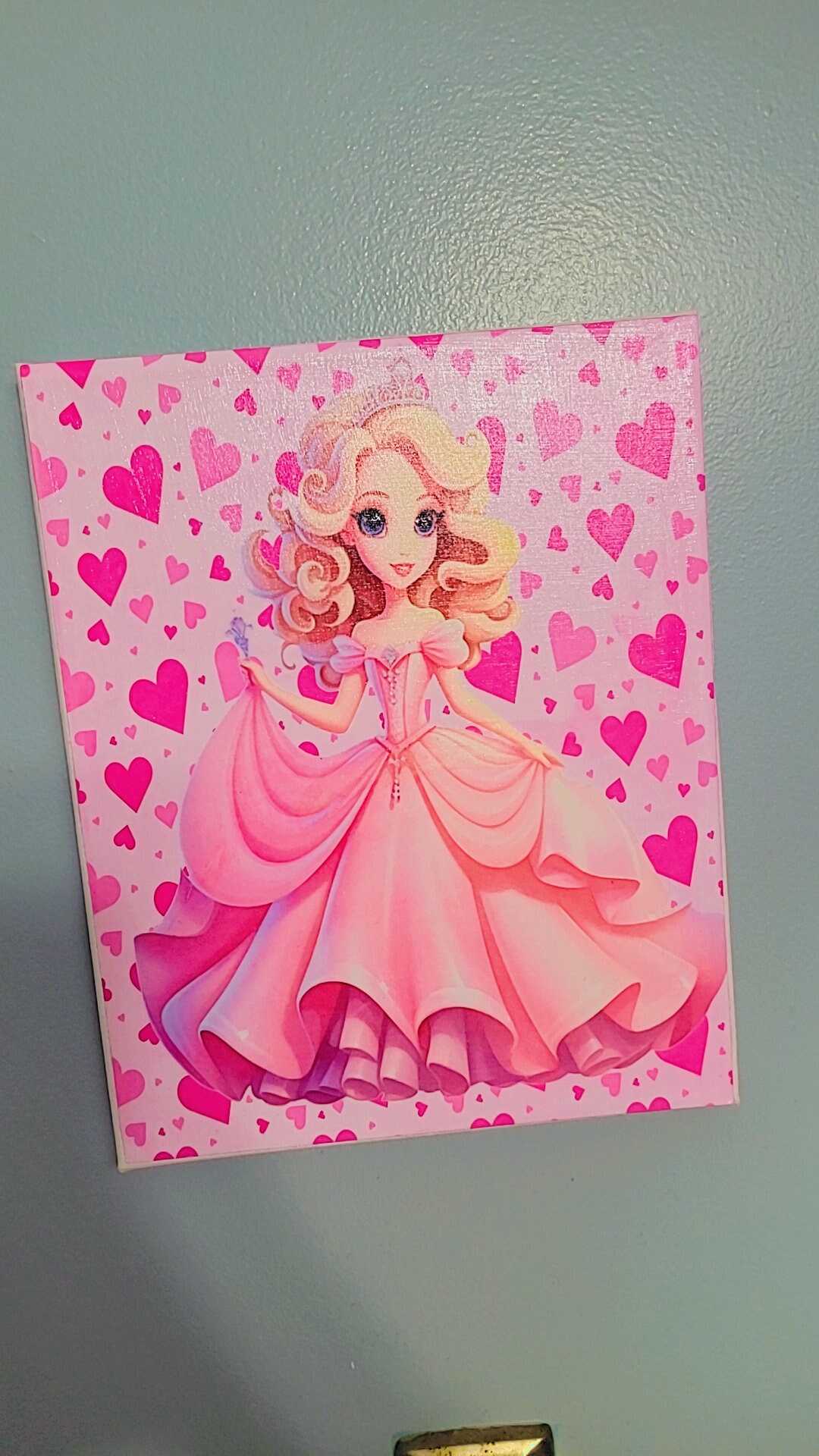 Pink Princess Wall Art Pink Princess Wall Decor Pink Princess Canvas