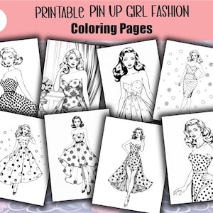 Fashion coloring book, fashion coloring pages, adult coloring book, adult coloring pages, girls coloring pages