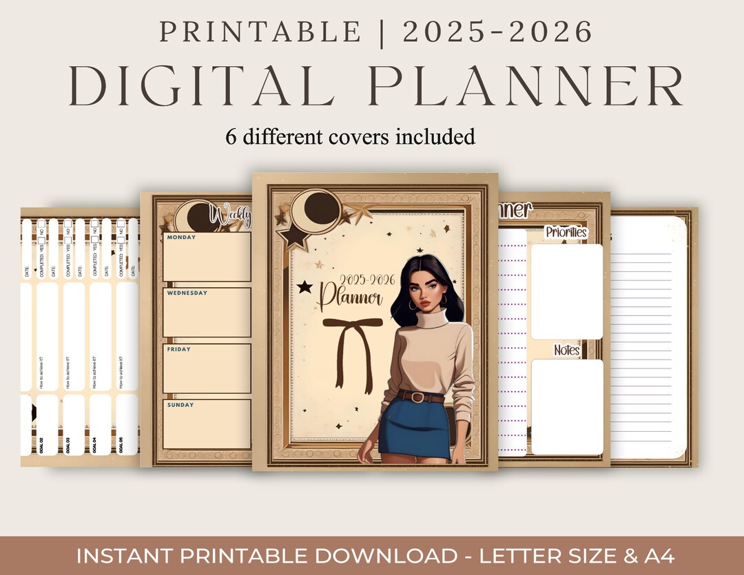Printable Planners 2025, 2025 Calendar Printable Download, Printable