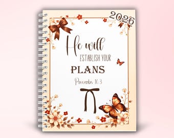 2026 planner, Faith Planner, Christian planner, bible verse planner, 2026 weekly planner, new years gift 2026, Christian gift for women