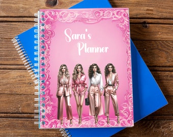 mode meisje planner gepersonaliseerde mode meisje dagboek aangepaste cadeaus voor haar trendy planner stijlvolle planner meisje baas