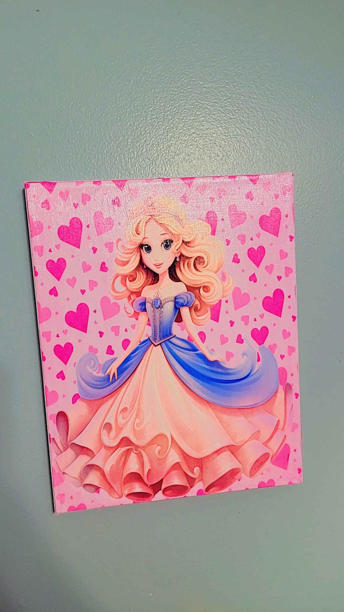 Pink Princess Wall Art Pink Princess Wall Decor Pink Princess Canvas